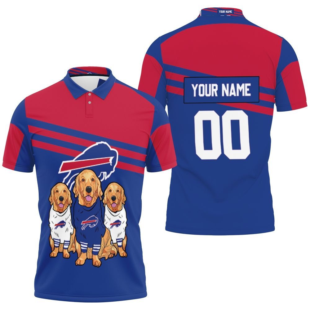 Buffalo Bills Golden Retriever 2020 Afc East Champions For Fans Personalized 3D All Over Print Polo Shirt Buffalo Bills Golden Retriever 2020 Afc East Champions For Fans Personalized 3D All Over Print Polo Shirt