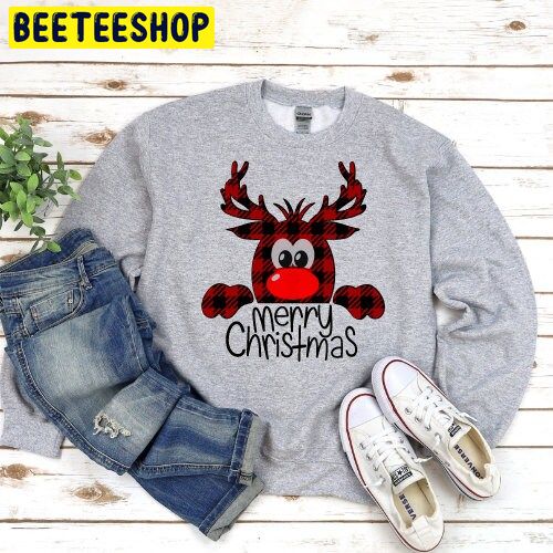 Buffalo Plaid Reindeer Christmas Trending Unisex Shirt Buffalo Plaid Reindeer Christmas Trending Unisex Shirt