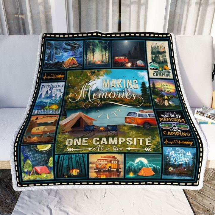 Camping Making Memories One Campsite At A Time Comfy Sofa Throw Blanket Camping Making Memories One Campsite At A Time Comfy Sofa Throw Blanket