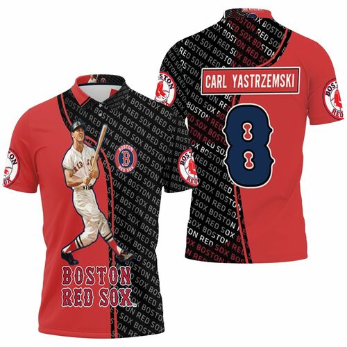 Carl Yastrzemski Boston Red Sox 8 3D All Over Print Polo Shirt Carl Yastrzemski Boston Red Sox 8 3D All Over Print Polo Shirt