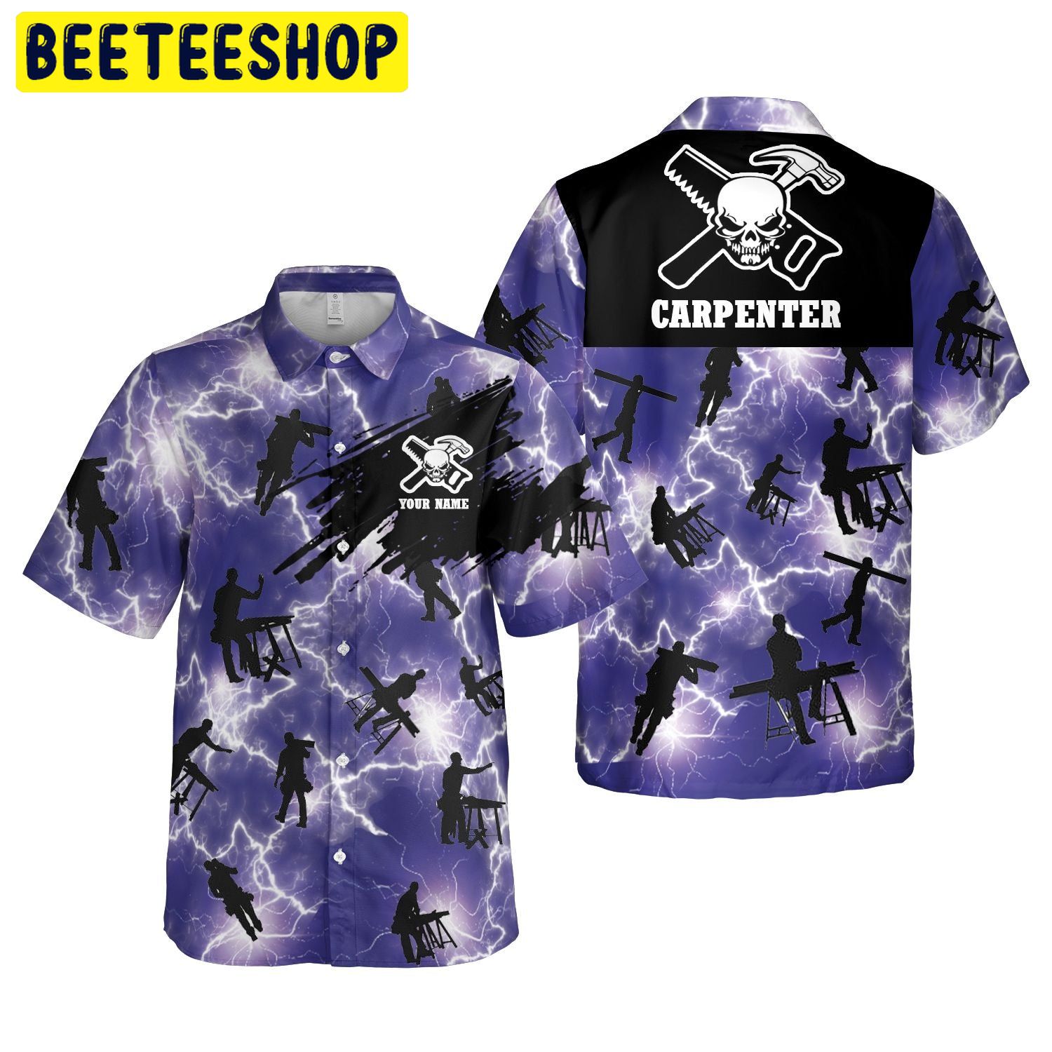 Carpenter Storm Personalized Trending Hawaiian Shirt Carpenter Storm Personalized Trending Hawaiian Shirt