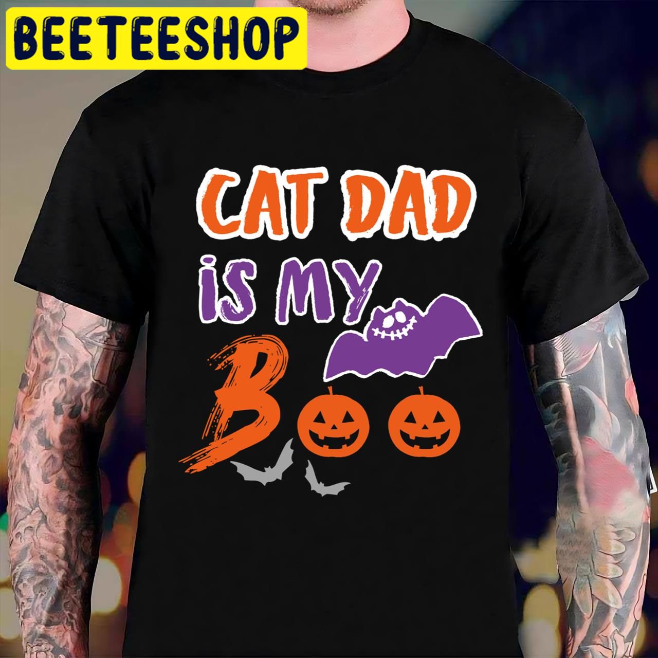 Cat Dad Is My Boo Halloween Trending Unisex T-Shirt Cat Dad Is My Boo Halloween Trending Unisex T-Shirt