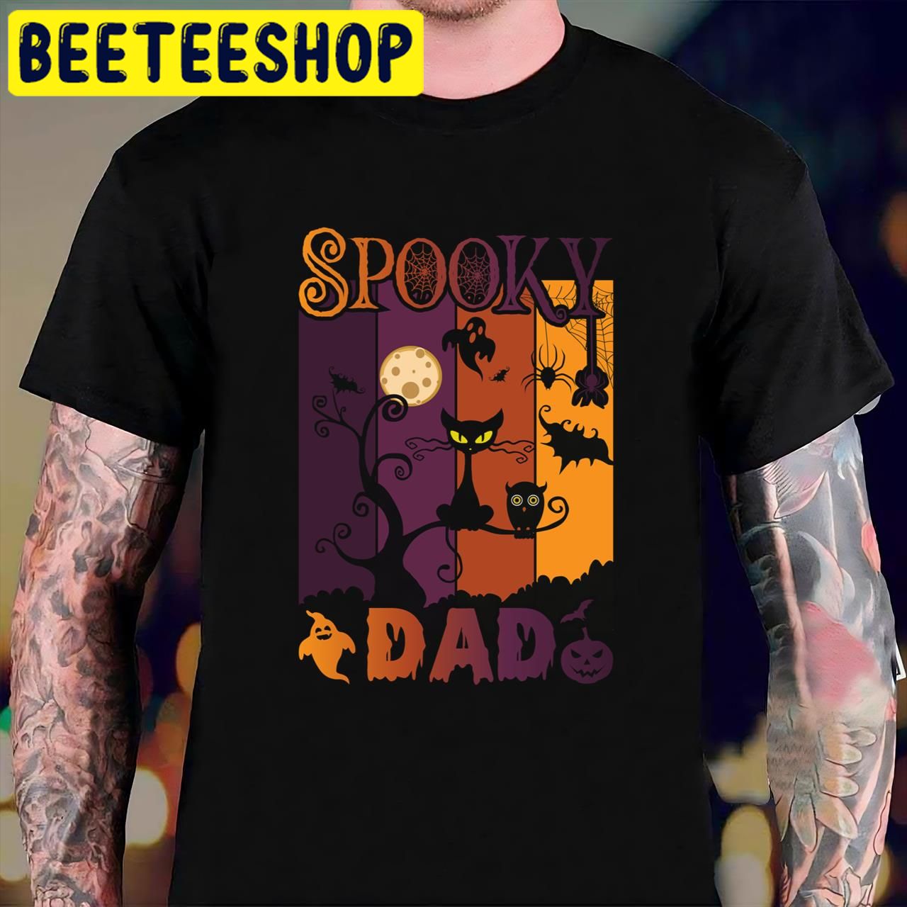 Cat DadSpooky Dad Halloween Trending Unisex T-Shirt Cat DadSpooky Dad Halloween Trending Unisex T-Shirt