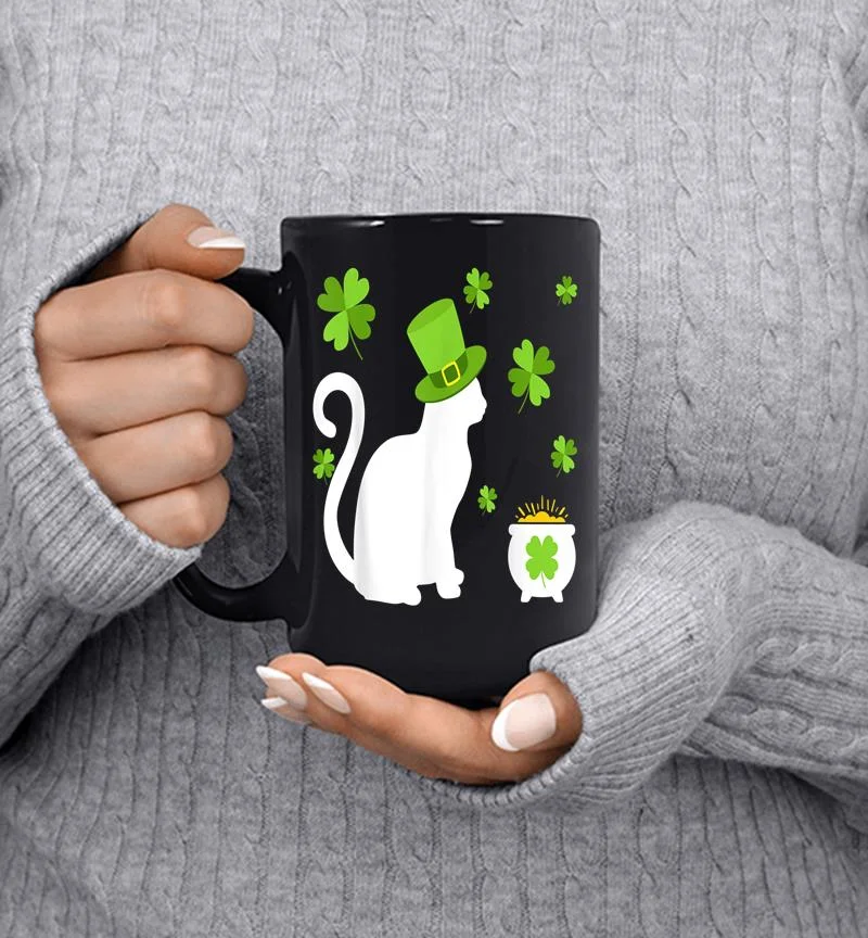 Cat Lovers Clovers St. Patrick 039s Day Mug Cat Lovers Clovers St. Patrick 039s Day Mug
