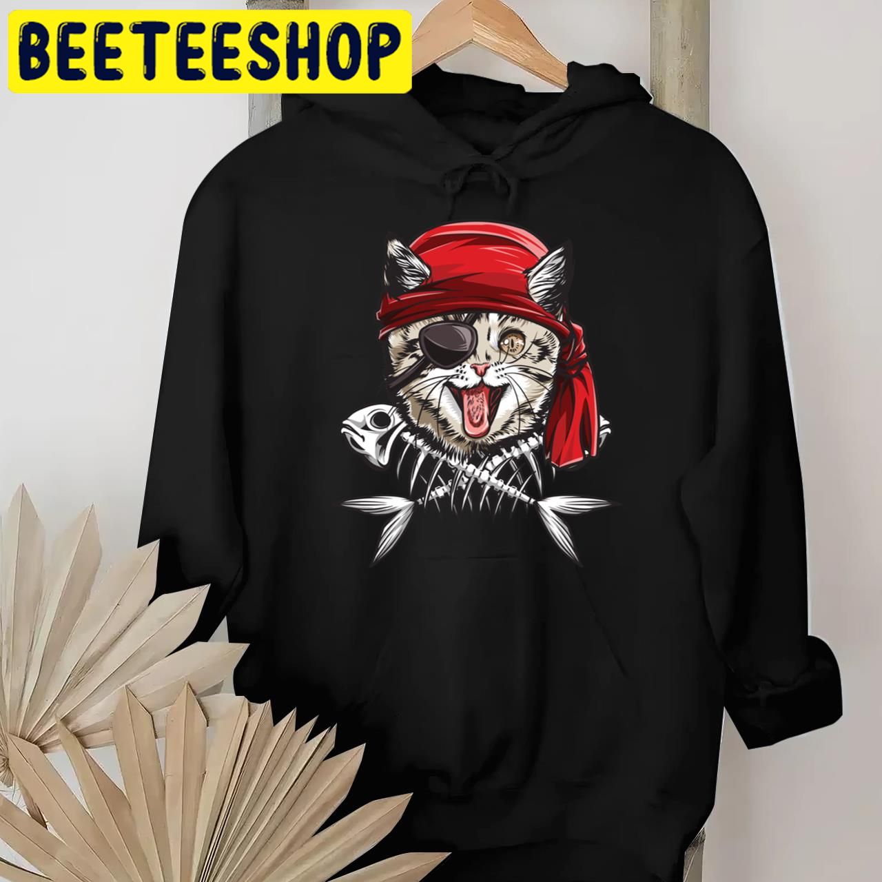 Cat Pirate Jolly Roger Flag Skull And Crossbones Halloween Trending Unisex T-Shirt Cat Pirate Jolly Roger Flag Skull And Crossbones Halloween Trending Unisex T-Shirt