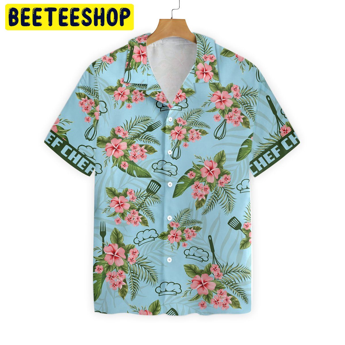 Chef Floral Trending Hawaiian Shirt Chef Floral Trending Hawaiian Shirt