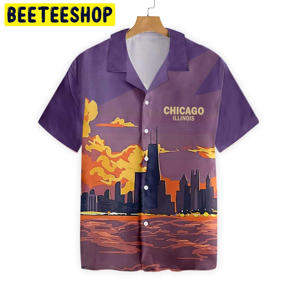 Chicago Illinois Trending Hawaiian Shirt Chicago Illinois Trending Hawaiian Shirt