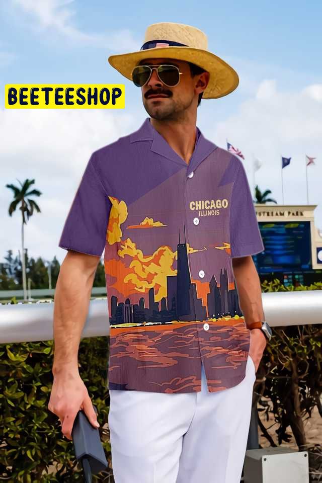 Chicago Illinois Trending Hawaiian Shirt Chicago Illinois Trending Hawaiian Shirt