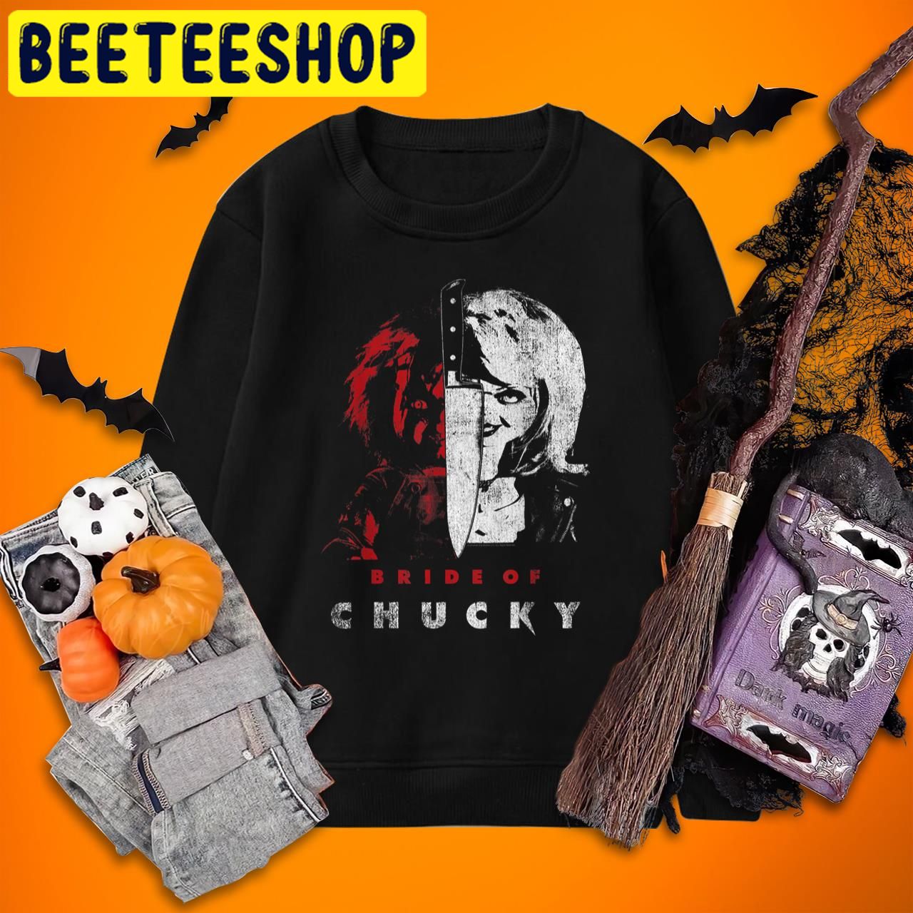 Child's Play Bride Of Chucky Split Portrait Child's Play Halloween Trending Unisex T-Shirt Child's Play Bride Of Chucky Split Portrait Child's Play Halloween Trending Unisex T-Shirt