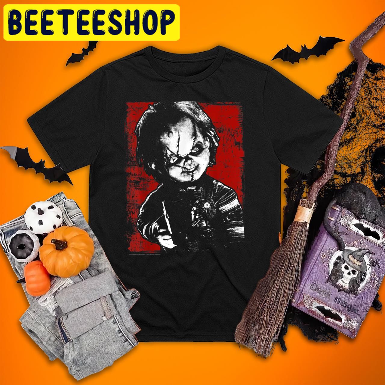 Child's Play Chucky Distressed Portrait Child's Play Halloween Trending Unisex T-Shirt Child's Play Chucky Distressed Portrait Child's Play Halloween Trending Unisex T-Shirt