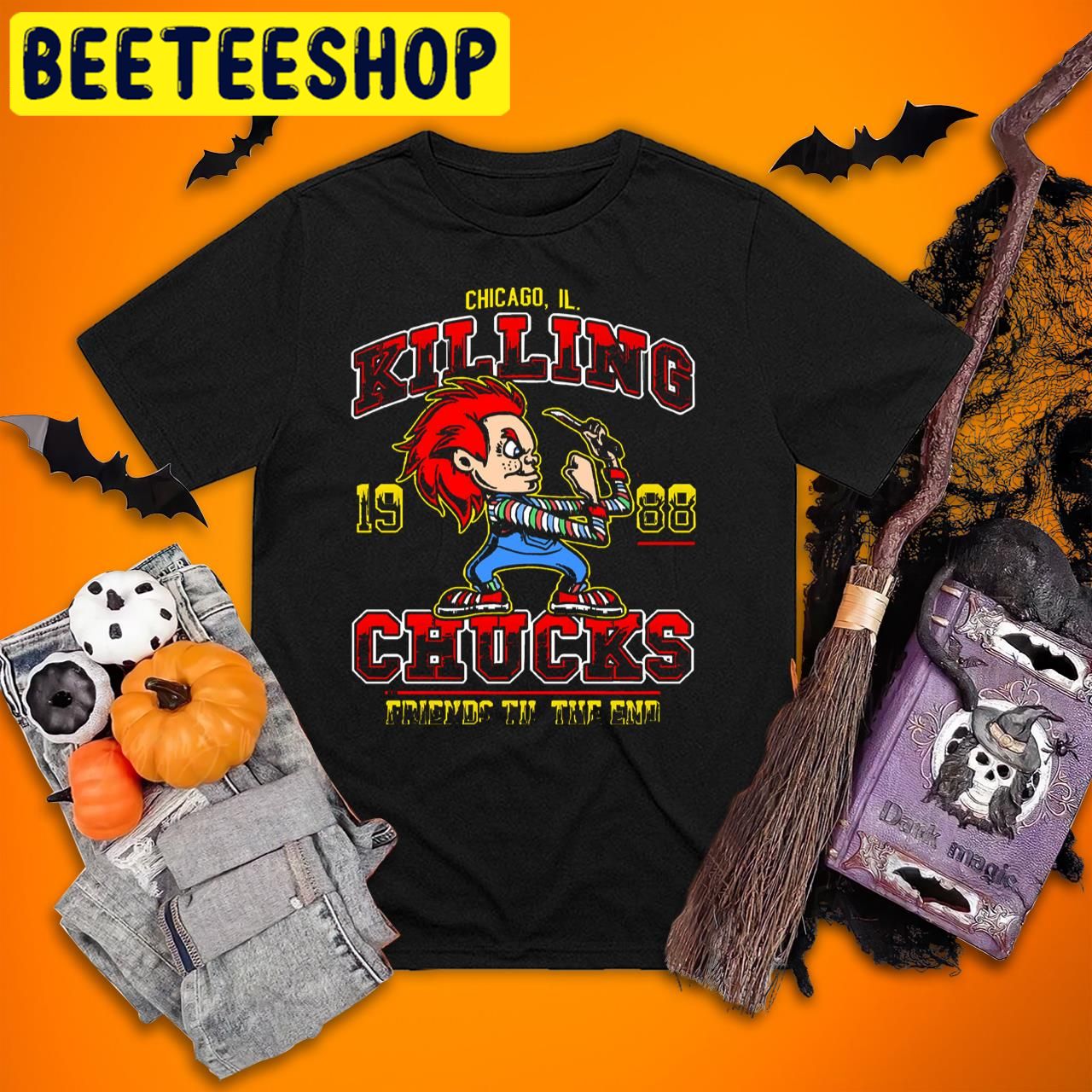 Child's Play The Killing Chucks Cartoon Halloween Trending Unisex T-Shirt Child's Play The Killing Chucks Cartoon Halloween Trending Unisex T-Shirt