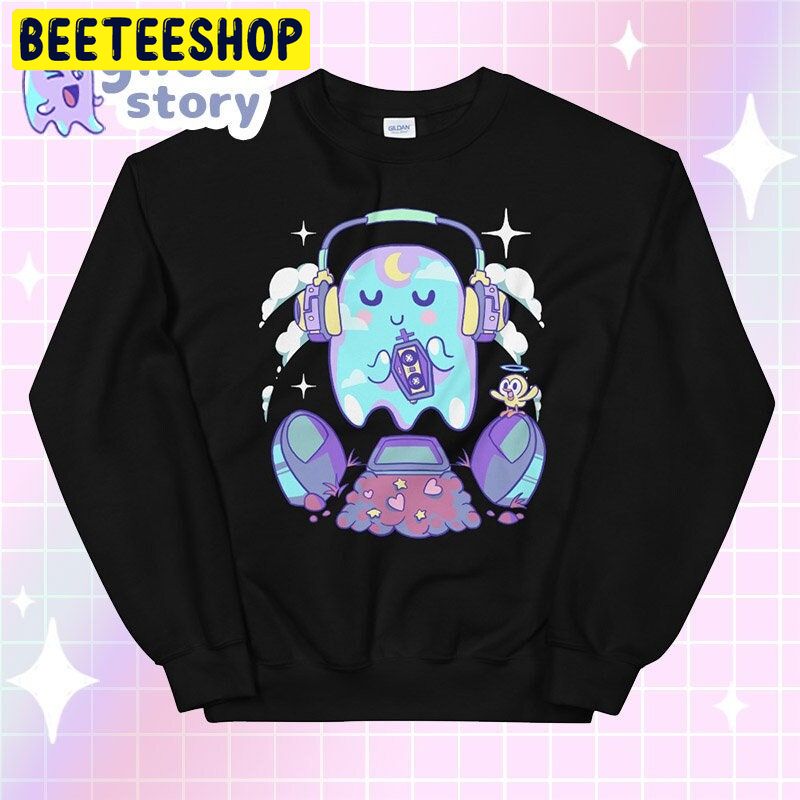Chilling Ghost Harajuku Fancy Kei Kawaii Trending Unisex Shirt Chilling Ghost Harajuku Fancy Kei Kawaii Trending Unisex Shirt