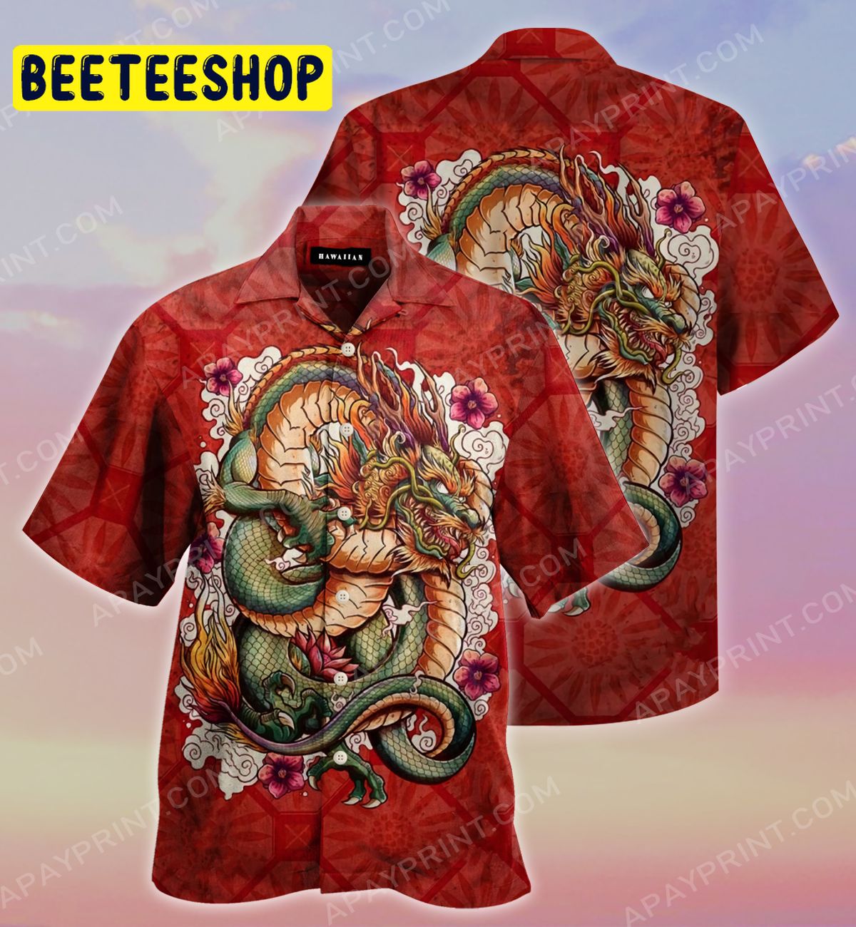 Chinese Dragon Trending Hawaiian Shirt Chinese Dragon Trending Hawaiian Shirt