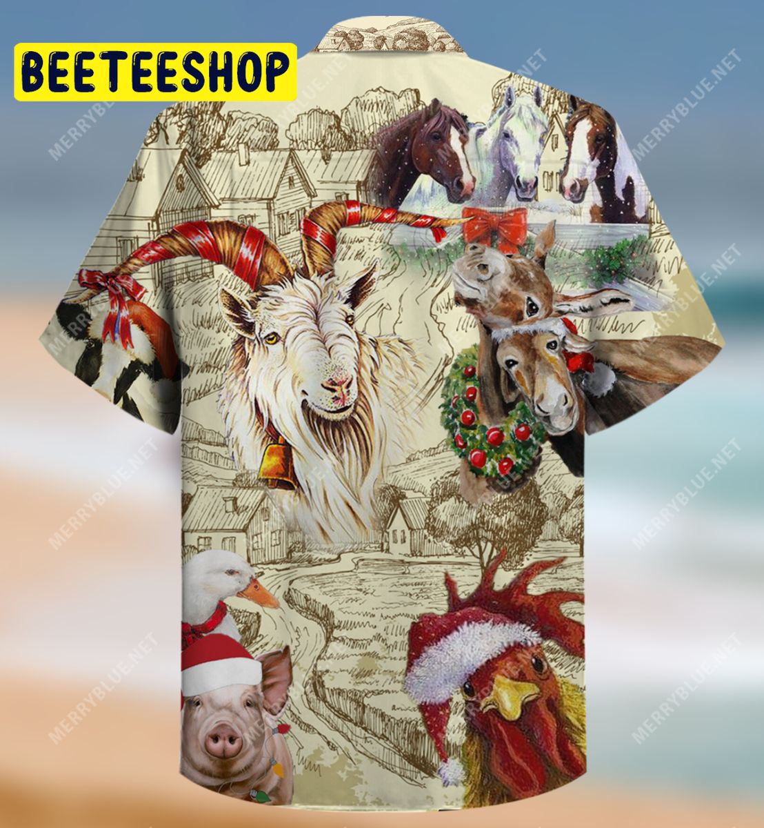 Christmas Begins On The Farm Unisex Trending Hawaiian Shirt Christmas Begins On The Farm Unisex Trending Hawaiian Shirt