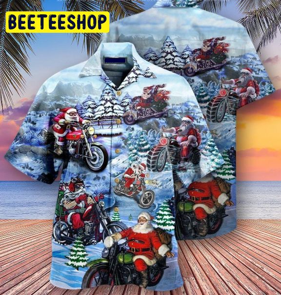 Christmas Driving With Santa Claus Trending Hawaiian Shirt Christmas Driving With Santa Claus Trending Hawaiian Shirt