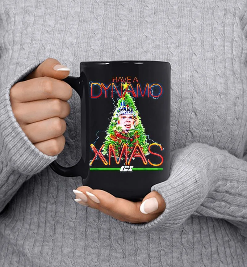 Christmas Have A Dynamo Xmas Ics Running Man Mug Christmas Have A Dynamo Xmas Ics Running Man Mug