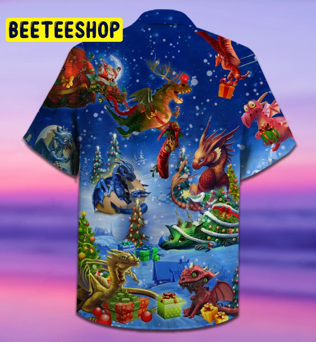 Christmas Holiday Dragon World Trending Hawaiian Shirt Christmas Holiday Dragon World Trending Hawaiian Shirt