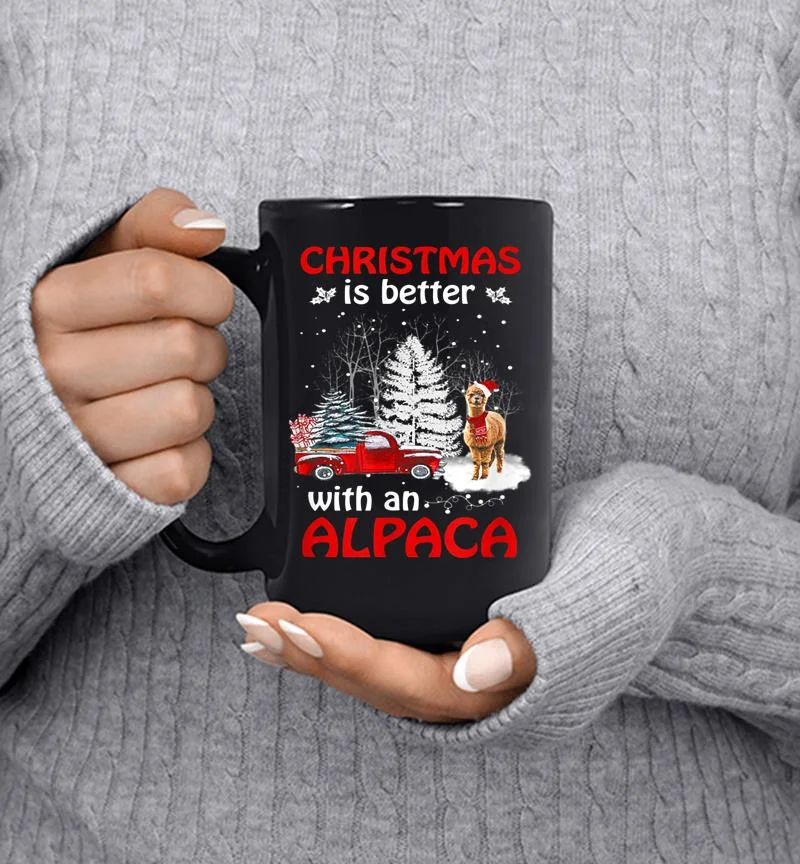 Christmas Is Better With An Alpaca 8211 Christmas Alpaca Lover Mug Christmas Is Better With An Alpaca 8211 Christmas Alpaca Lover Mug