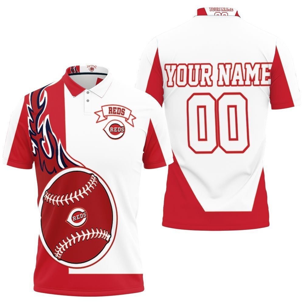 Cincinnati Reds Personalized 3D All Over Print Polo Shirt Cincinnati Reds Personalized 3D All Over Print Polo Shirt