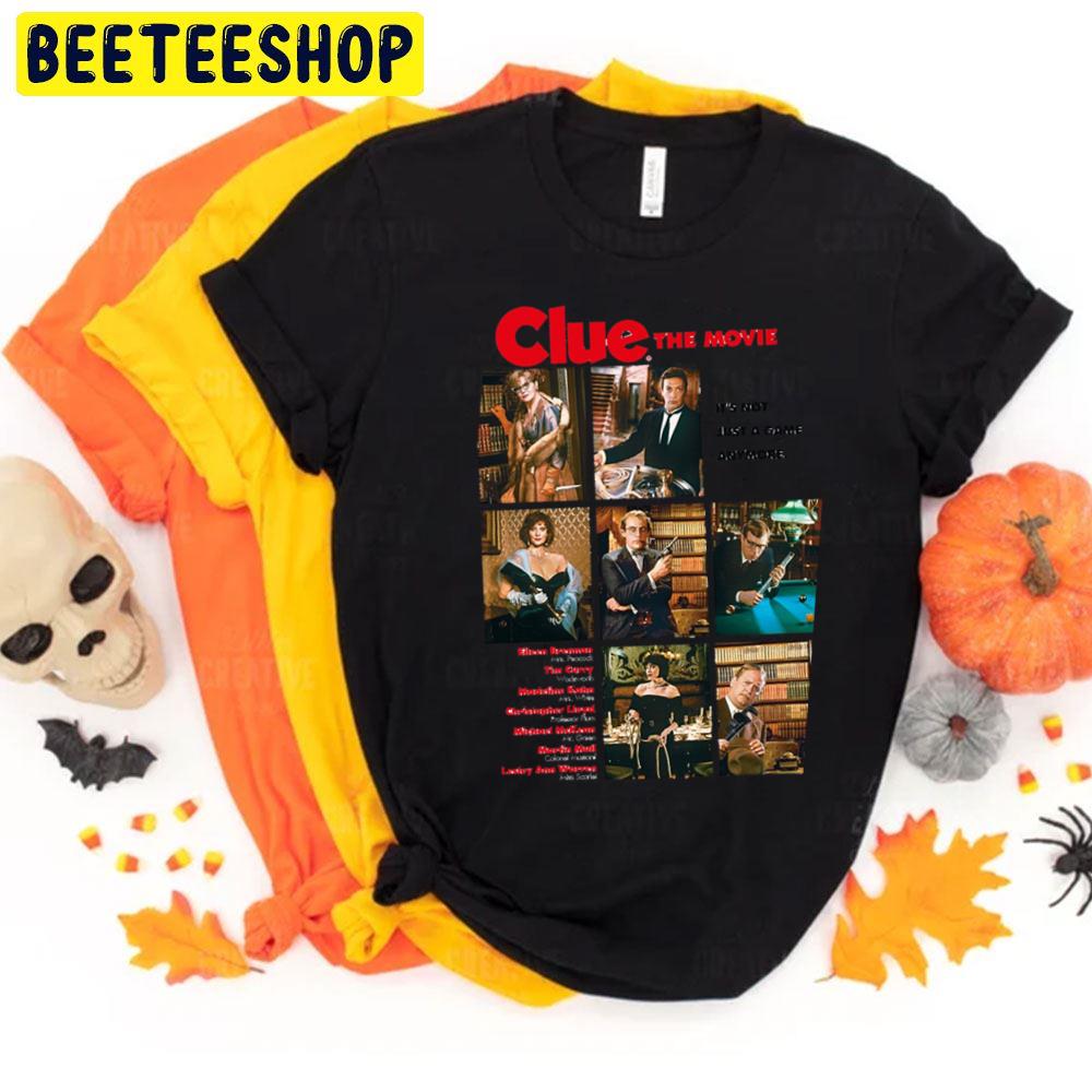 Clue 1985 Characters Halloween Trending Unisex T-Shirt Clue 1985 Characters Halloween Trending Unisex T-Shirt