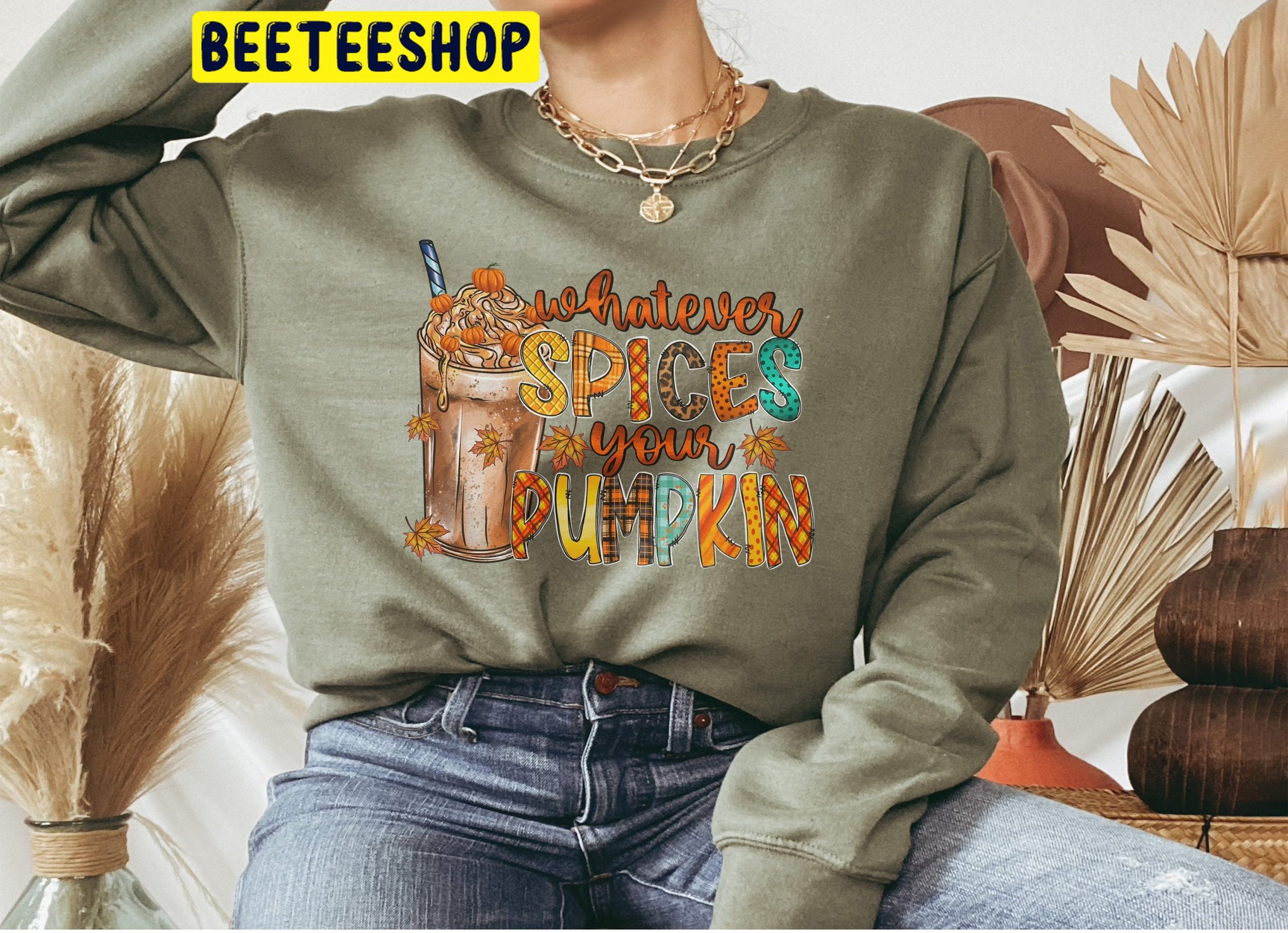 Coffee And Autumn Leaves Jumper Halloween Trending Unisex Shirt Coffee And Autumn Leaves Jumper Halloween Trending Unisex Shirt