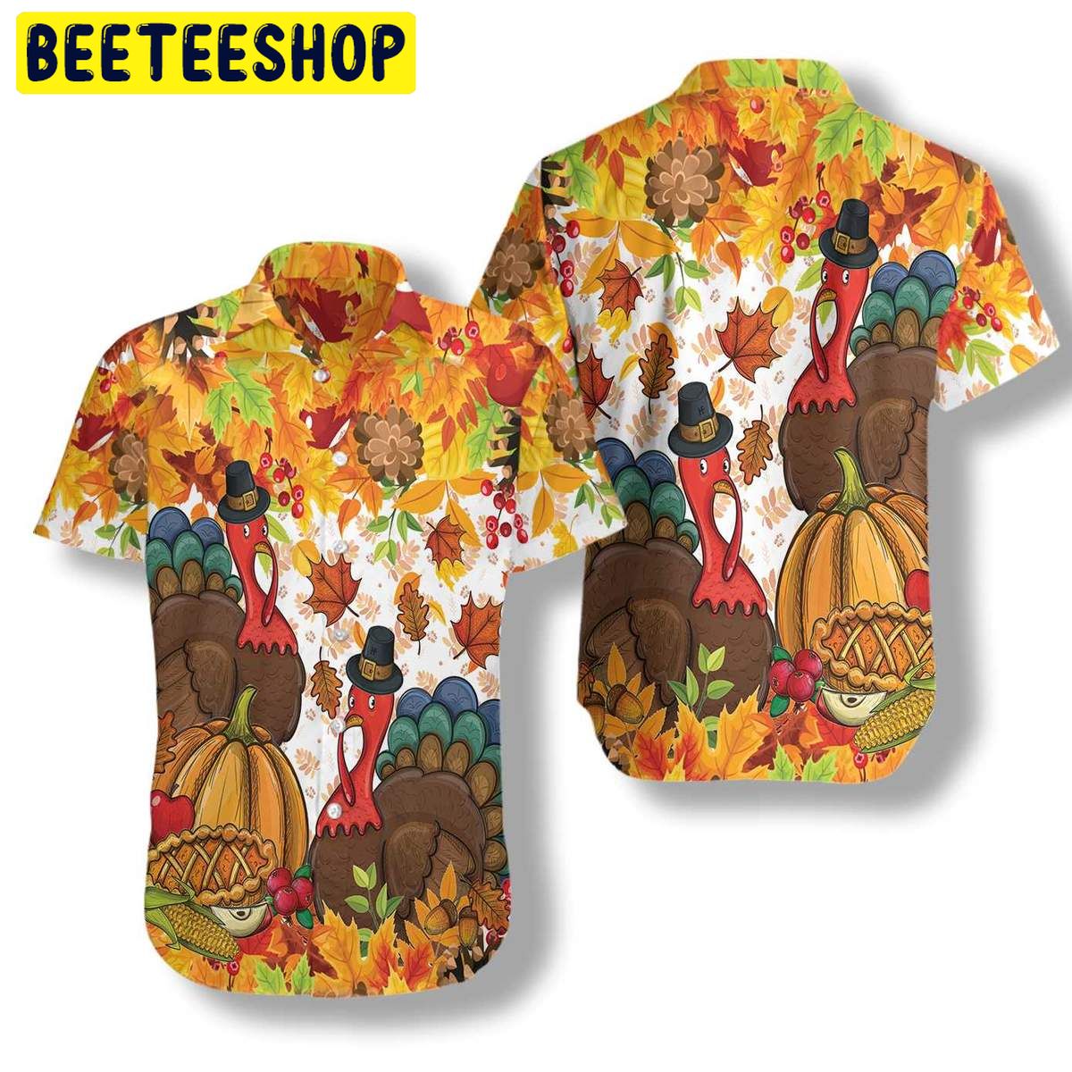 Colorful Festive Thanksgiving Trending Hawaiian Shirt Colorful Festive Thanksgiving Trending Hawaiian Shirt