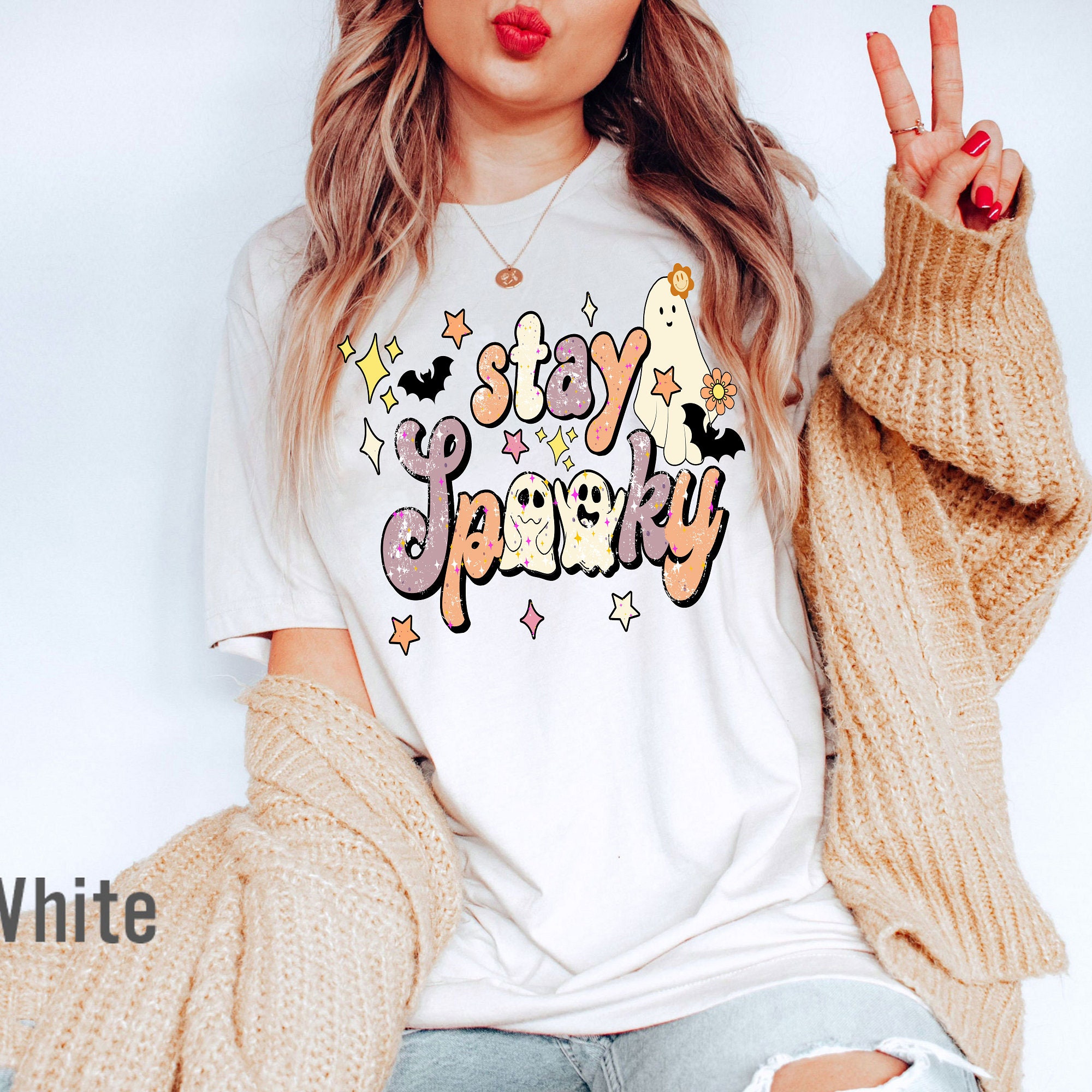 Comfort Retro Halloween Stay Spooky Shirt Comfort Retro Halloween Stay Spooky Shirt