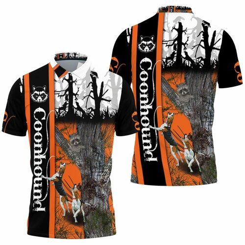 Coonhound Hunting Dog 3d Jersey 3D All Over Print Polo Shirt Coonhound Hunting Dog 3d Jersey 3D All Over Print Polo Shirt