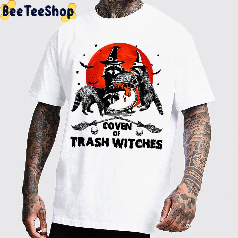 Coven Of Trash Witches Raccoon Halloween Trending Unisex T-Shirt Coven Of Trash Witches Raccoon Halloween Trending Unisex T-Shirt