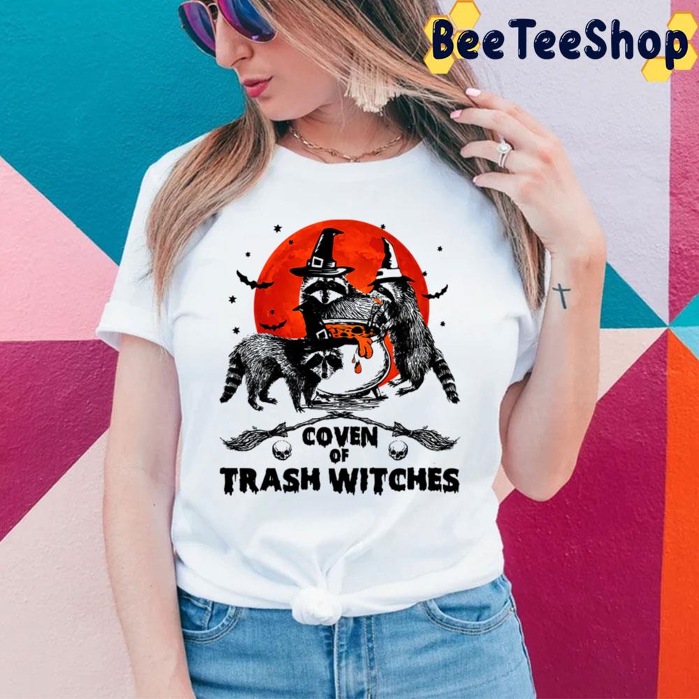 Coven Of Trash Witches Raccoon Halloween Trending Unisex T-Shirt Coven Of Trash Witches Raccoon Halloween Trending Unisex T-Shirt