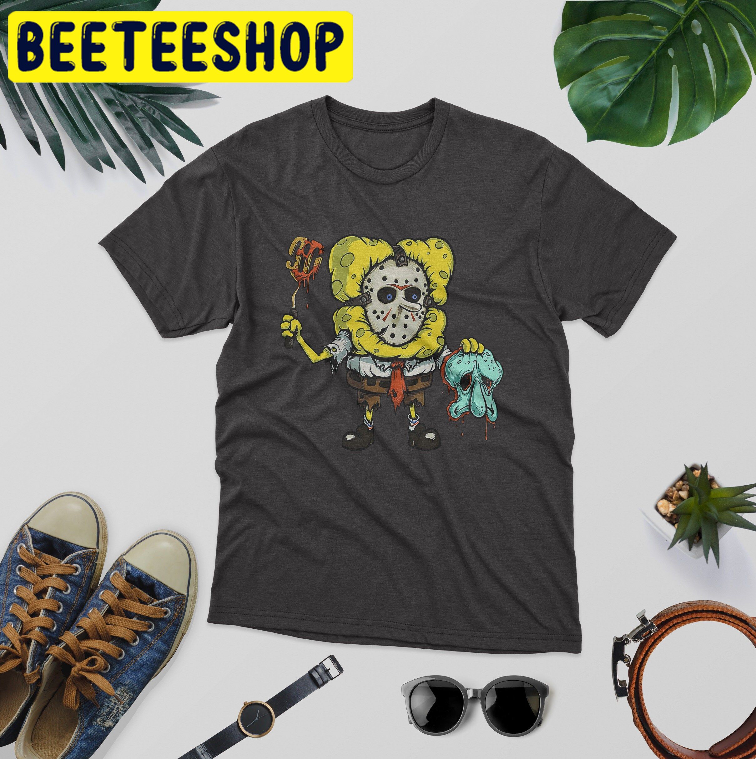 Creepy Halloween Spongebob Scary Halloween Trending Unisex Shirt Creepy Halloween Spongebob Scary Halloween Trending Unisex Shirt