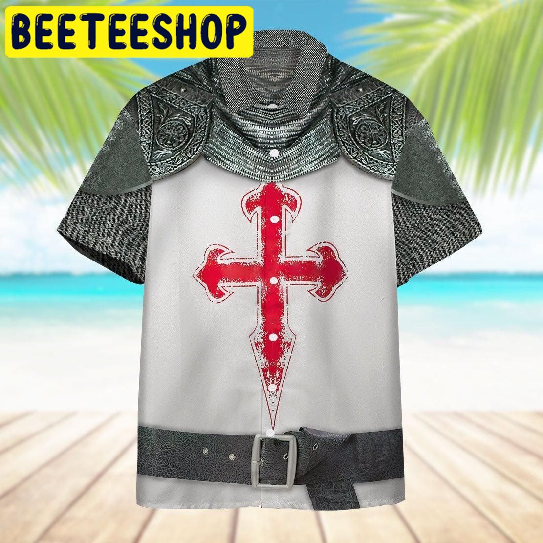 Crusader Knight Armour Hawaiian Shirt Crusader Knight Armour Hawaiian Shirt