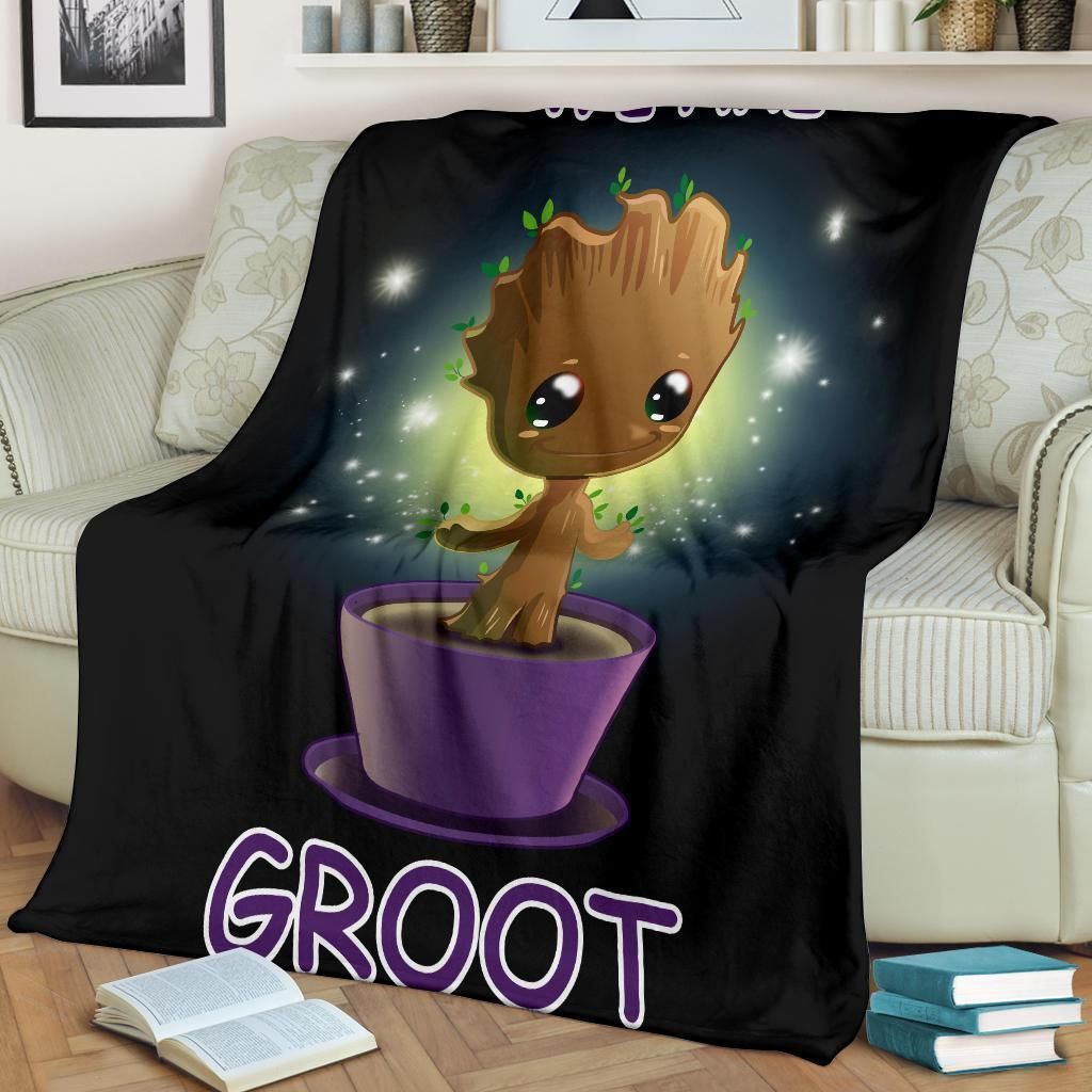 Cute Baby Groot Best Friends Best Seller Fleece Blanket Throw Blanket Cute Baby Groot Best Friends Best Seller Fleece Blanket Throw Blanket