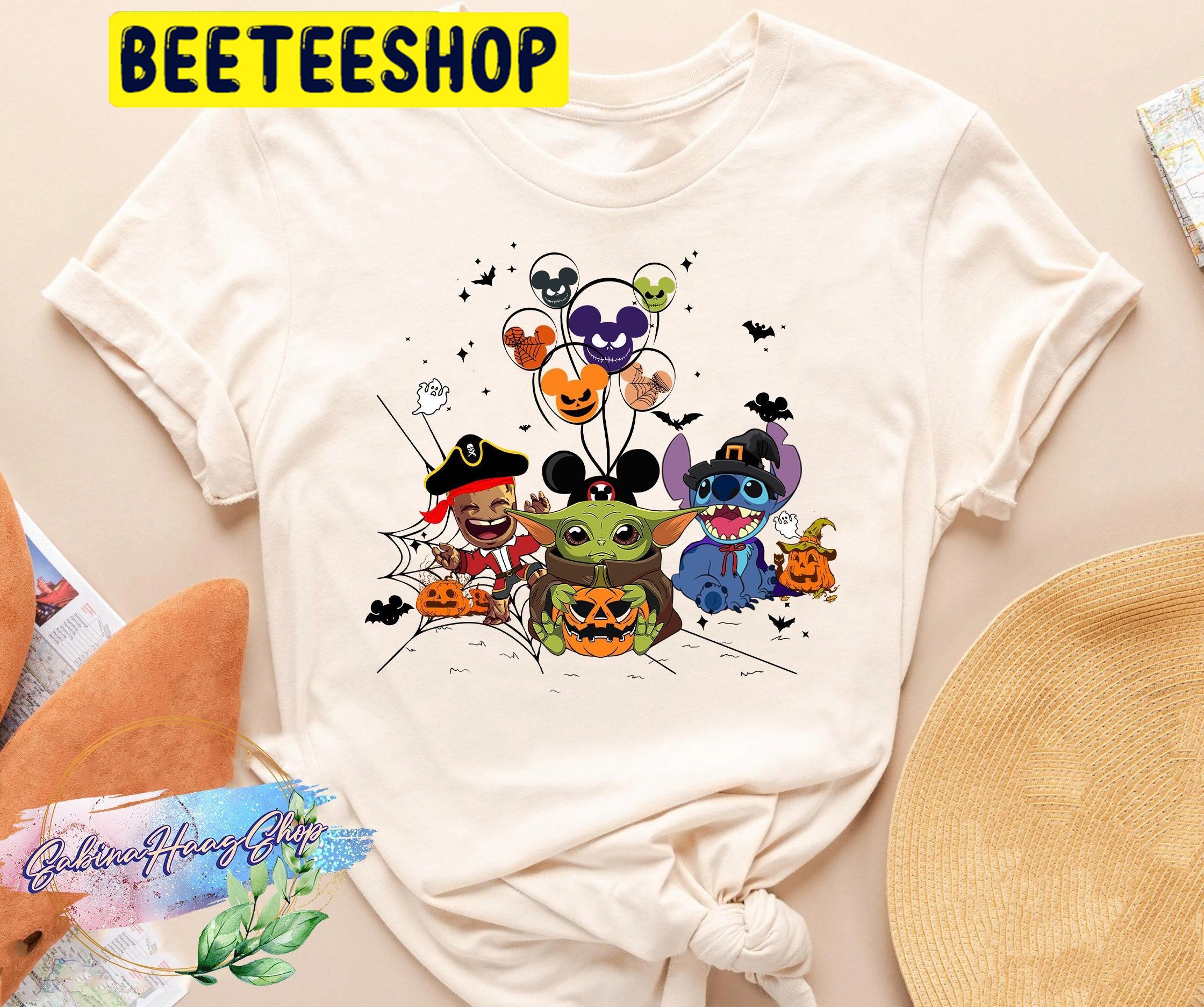 Cute Baby Yoda Groot And Stich HalloweenTrending Unisex Shirt Cute Baby Yoda Groot And Stich HalloweenTrending Unisex Shirt