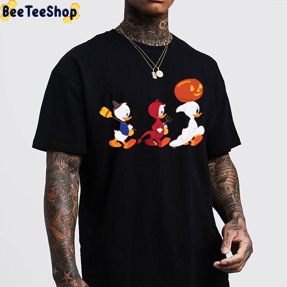 Cute Duck Halloween Ghost And Pumpkin Trending Unisex T-Shirt Cute Duck Halloween Ghost And Pumpkin Trending Unisex T-Shirt