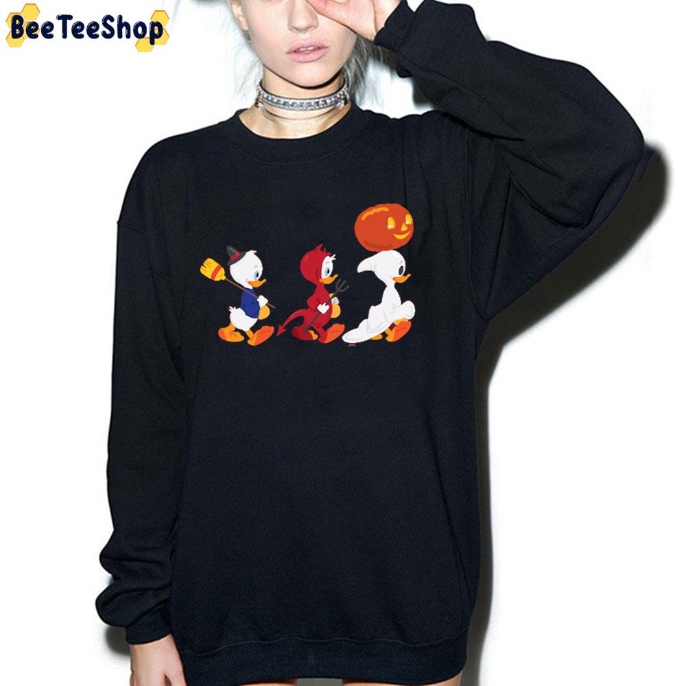 Cute Duck Halloween Ghost And Pumpkin Trending Unisex T-Shirt Cute Duck Halloween Ghost And Pumpkin Trending Unisex T-Shirt