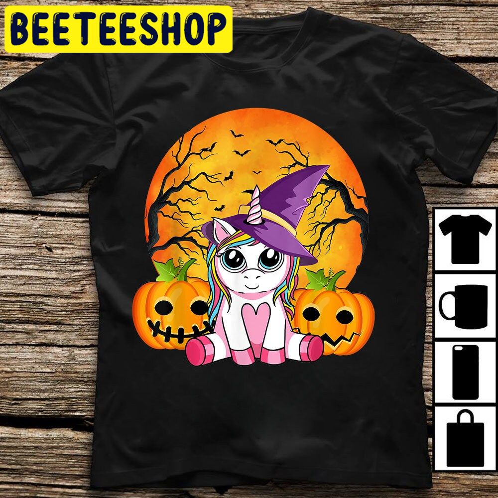 Cute Halloween Witchy Unicorn Trending Unisex Shirt Cute Halloween Witchy Unicorn Trending Unisex Shirt