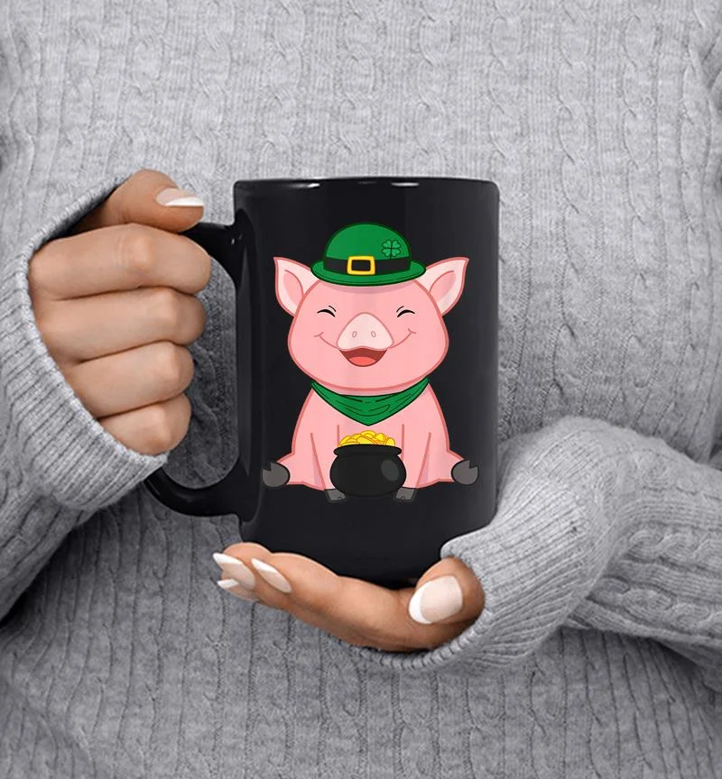 Cute Pig St Patrick 039s Day Outfi Mug Cute Pig St Patrick 039s Day Outfi Mug