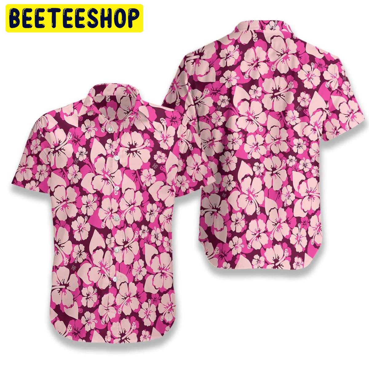 Cute Pink Flower Trending Hawaiian Shirt Cute Pink Flower Trending Hawaiian Shirt