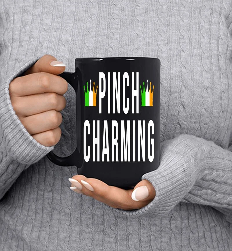 Cute St Patricks Day Design For The Pinch Charming Student Mug Cute St Patricks Day Design For The Pinch Charming Student Mug
