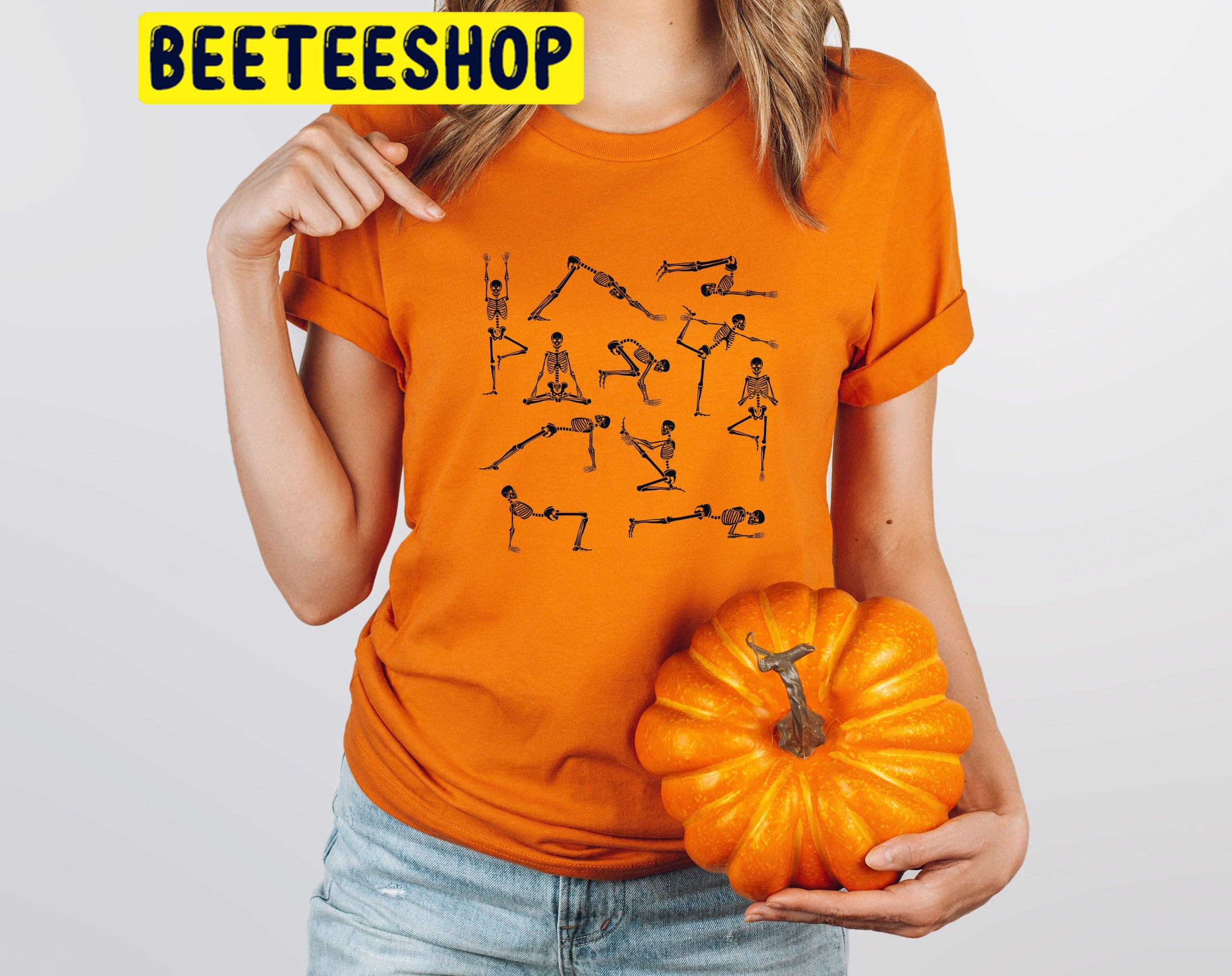 Cute Yoga Skeletons Halloween Trending Unisex Shirt Cute Yoga Skeletons Halloween Trending Unisex Shirt