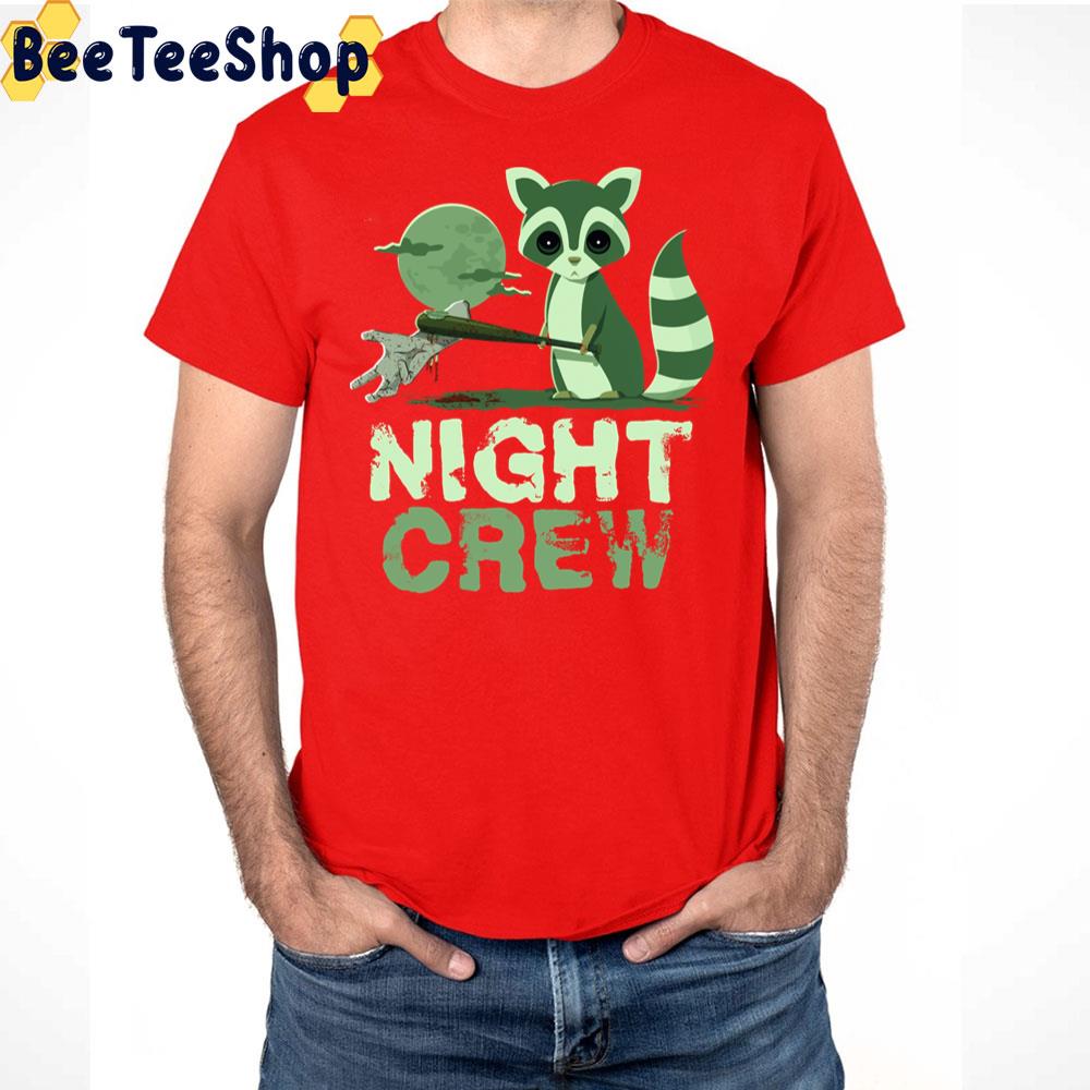 Cutest Raccoon Zombie Night Crew Halloween Trending Unisex T-Shirt Cutest Raccoon Zombie Night Crew Halloween Trending Unisex T-Shirt