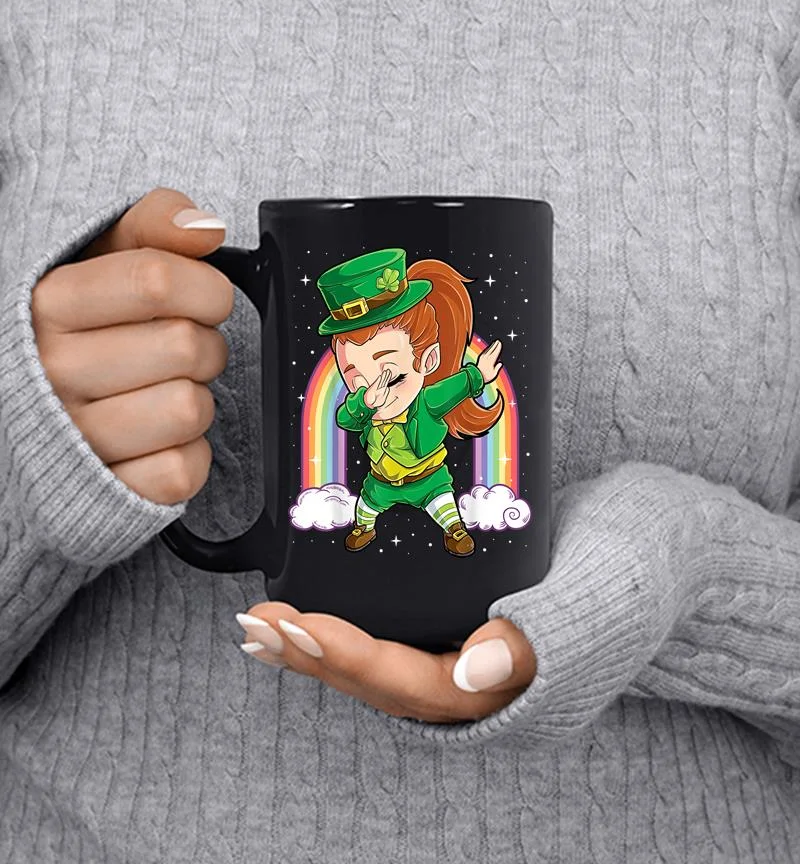 Dabbing Leprechaun Girl St Patricks Day Kids S Dab Mug Dabbing Leprechaun Girl St Patricks Day Kids S Dab Mug