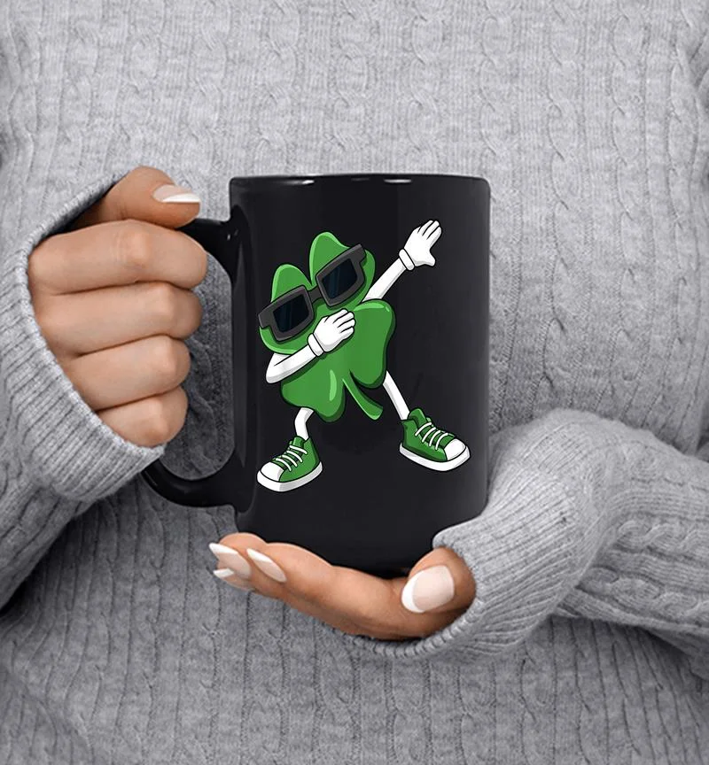 Dabbing Shamrock St Patrick 039s Day Funny Boys Girls Kids Dab Mug Dabbing Shamrock St Patrick 039s Day Funny Boys Girls Kids Dab Mug
