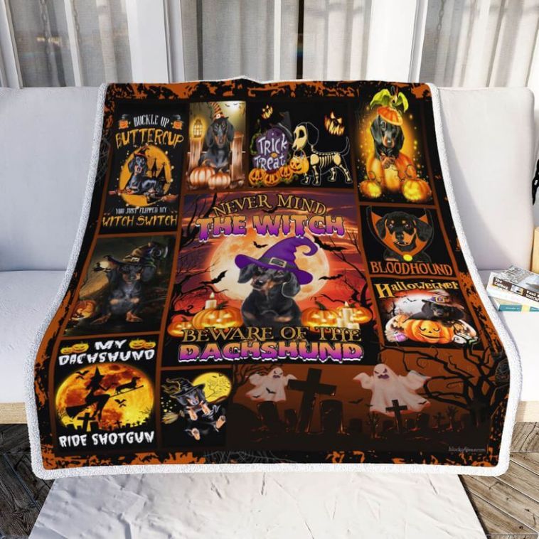 Dachshund Never Mind The Witch Beware Of The Dachshund Comfy Sofa Throw Blanket Dachshund Never Mind The Witch Beware Of The Dachshund Comfy Sofa Throw Blanket