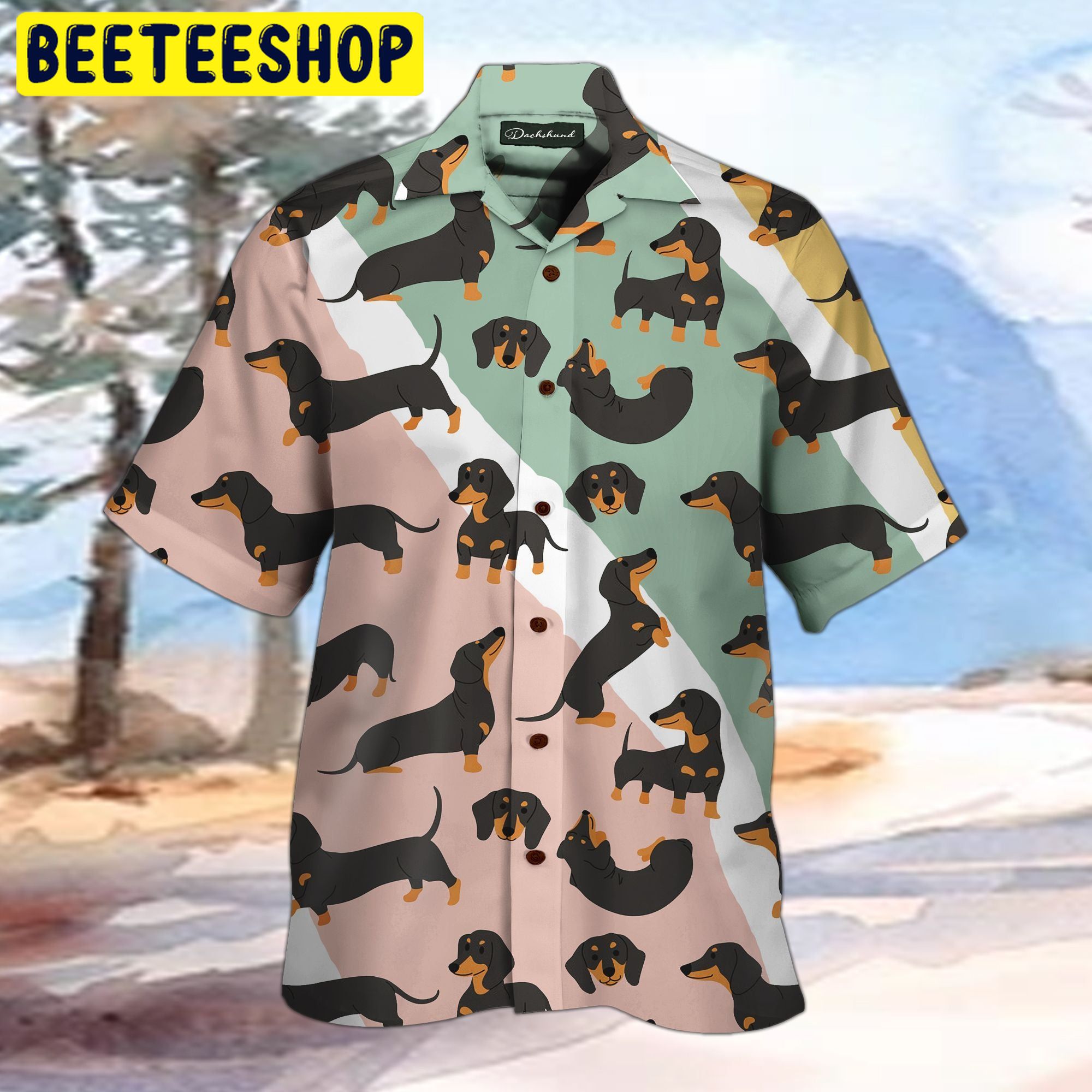 Dachshund So Cute 3D All Over Printed Trending Hawaiian Shirt Dachshund So Cute 3D All Over Printed Trending Hawaiian Shirt