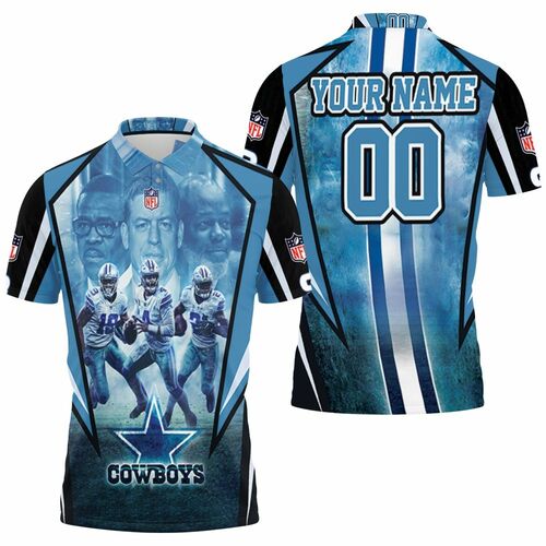 Dallas Cowboys Amari Cooper 19 Dak Prescott 4 Ezekiel Elliott 21 Personalized 3D All Over Print Polo Shirt Dallas Cowboys Amari Cooper 19 Dak Prescott 4 Ezekiel Elliott 21 Personalized 3D All Over Print Polo Shirt