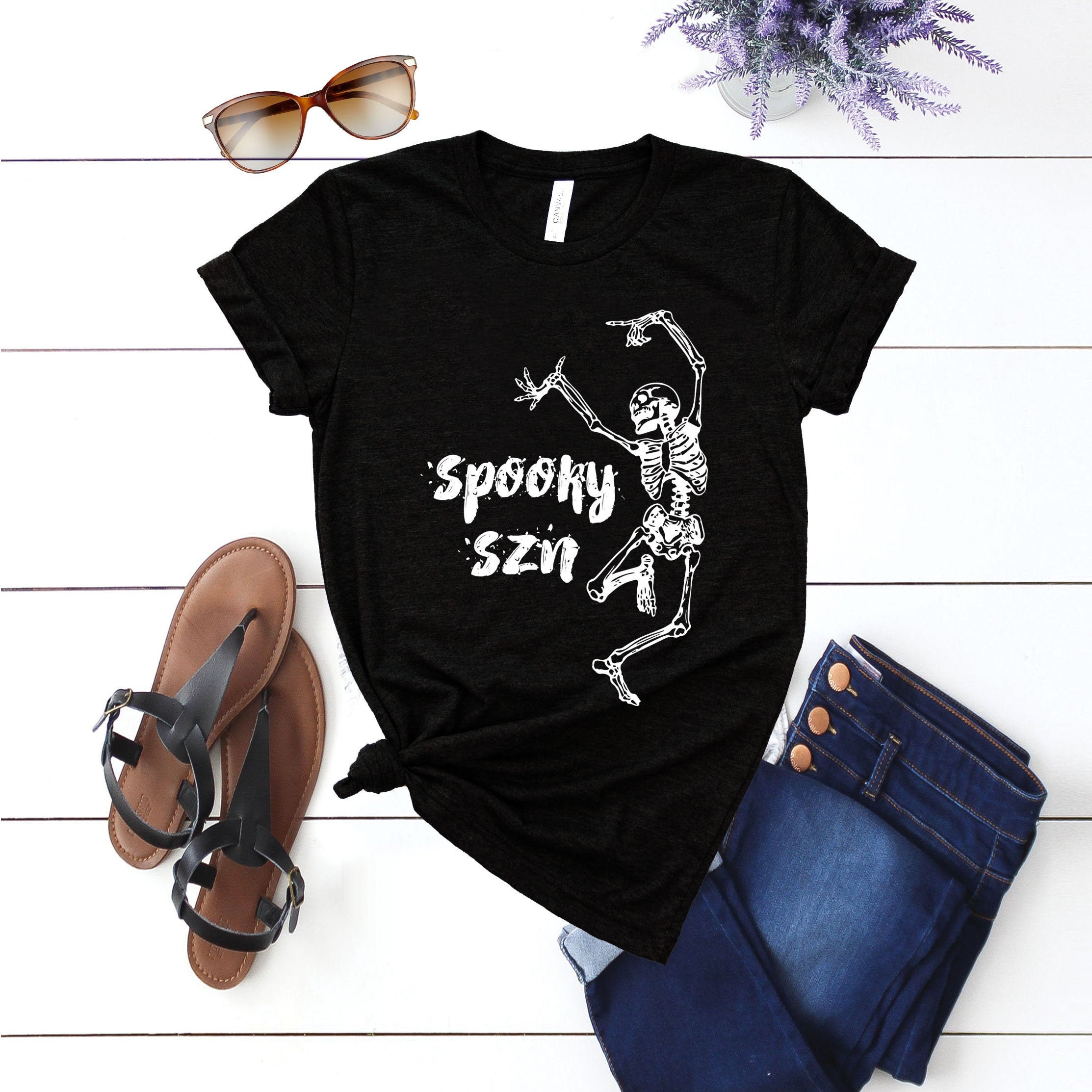Dancing Skeleton Spooky Szn Shirt Dancing Skeleton Spooky Szn Shirt
