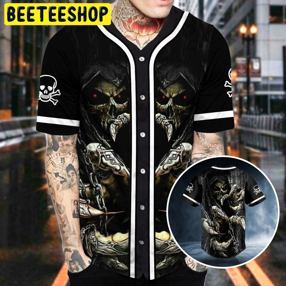Dark Death Claws Skull Trending Baseball Jersey Dark Death Claws Skull Trending Baseball Jersey