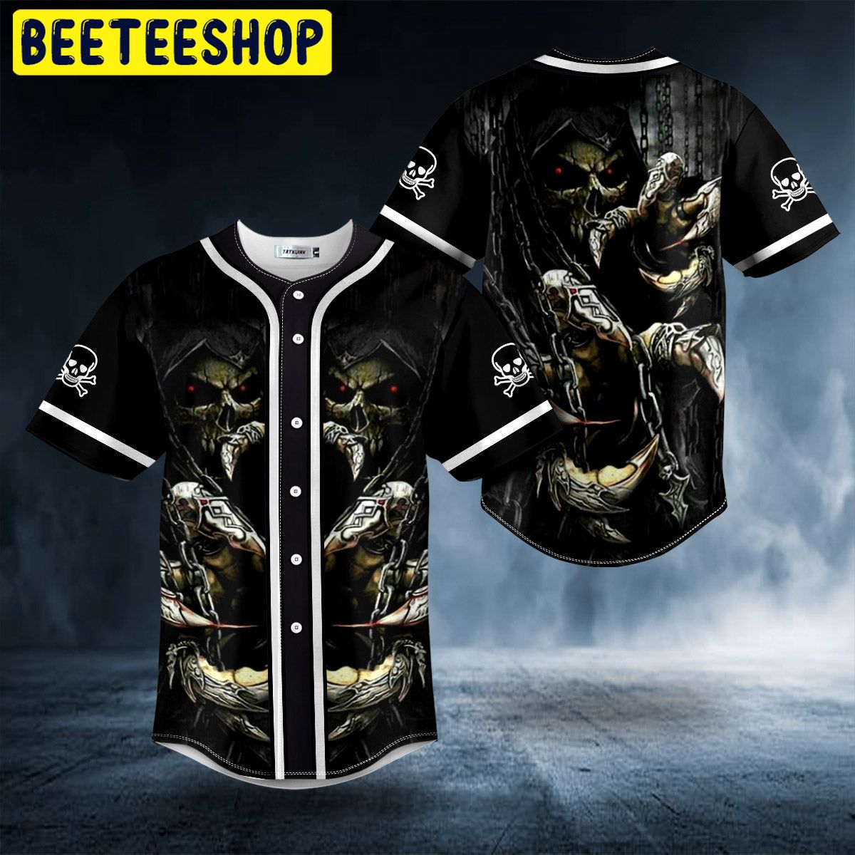 Dark Death Claws Skull Trending Baseball Jersey Dark Death Claws Skull Trending Baseball Jersey